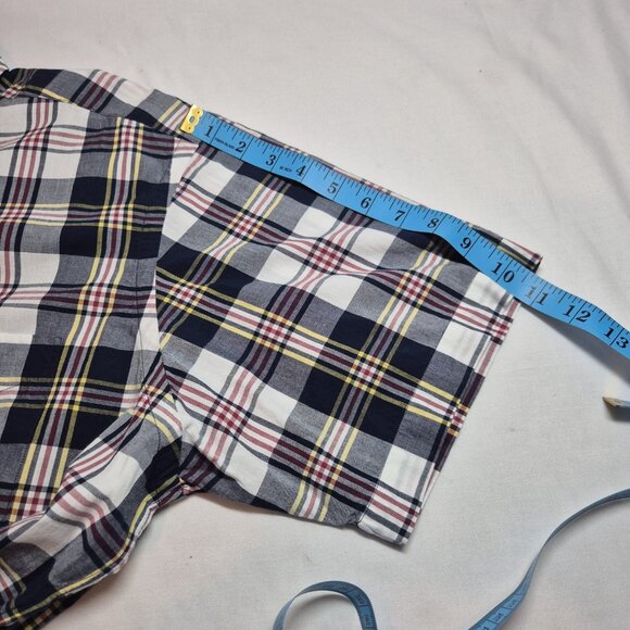 Cremieux Indian Madras Men's Short Sleeve Shirt Size XL Button Up Plaid (62) - Picture 8 of 9